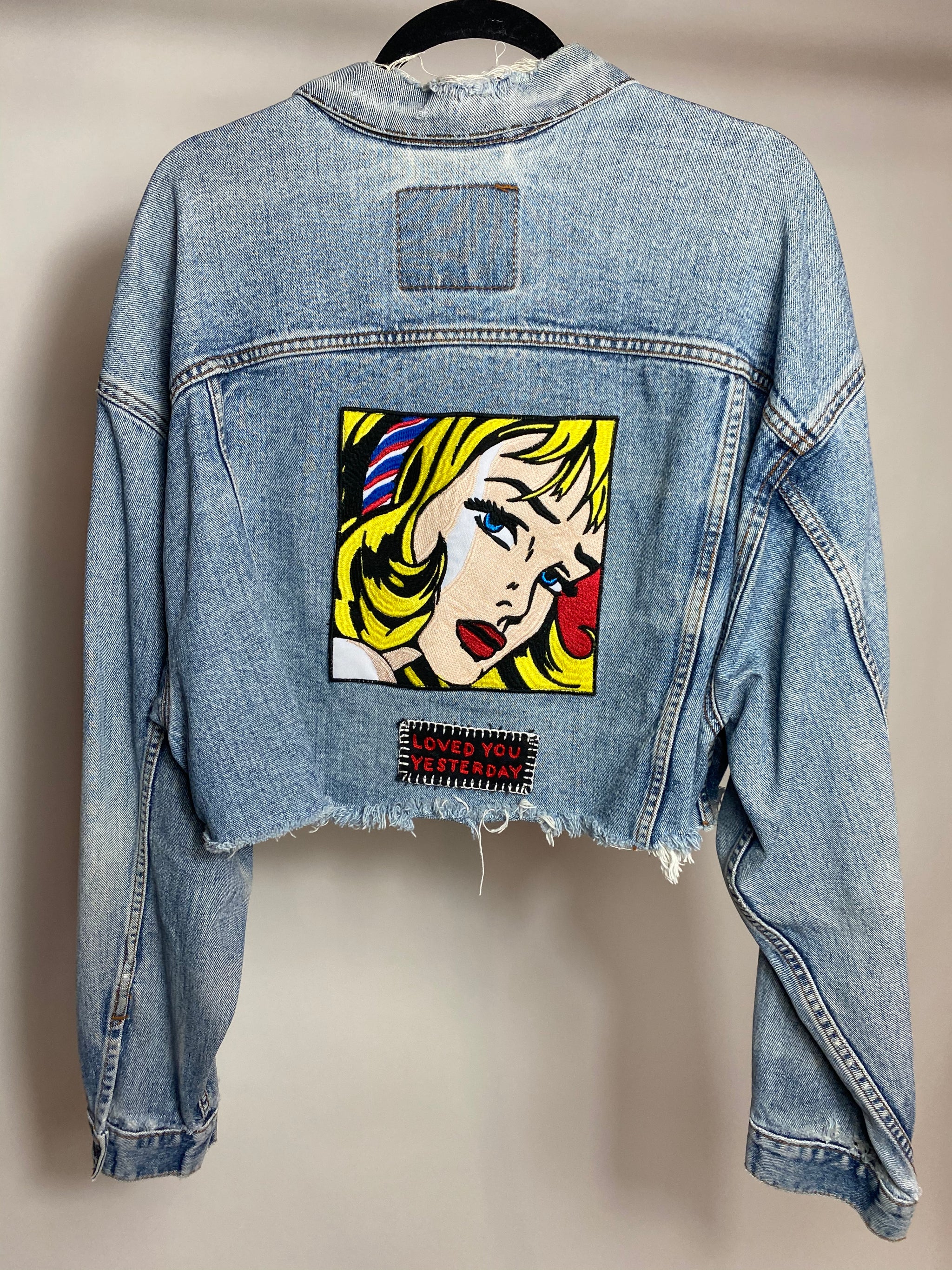 Pop Art Girl Levis Jacket – LovedYouYesterday