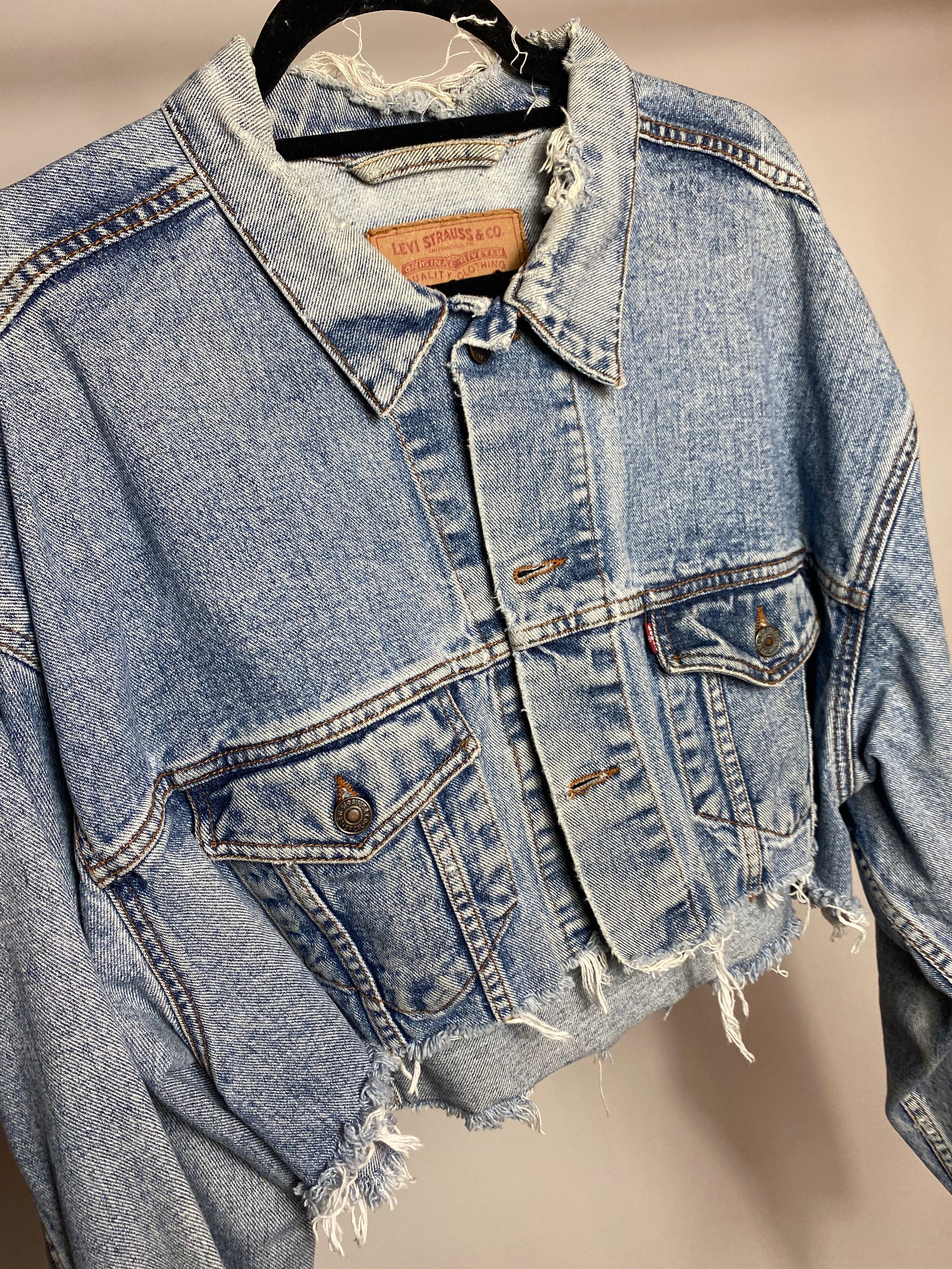 Pop Art Girl Levis Jacket – LovedYouYesterday